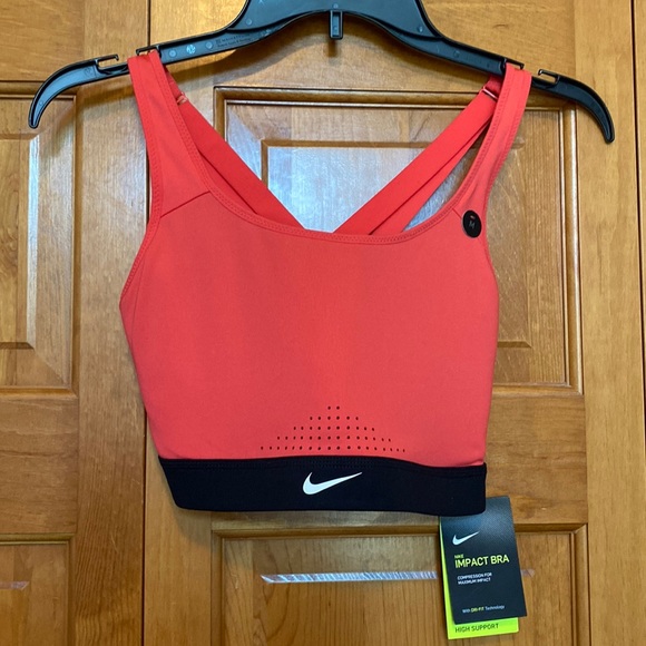 Nike Sport Bra, Medium, Coral